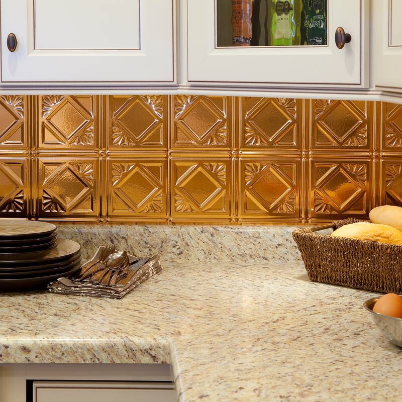 FASÄDE Traditional Style 4 Decorative Vinyl Backsplash Panel