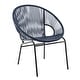 preview thumbnail 33 of 31, Corvus Sarcelles Woven Wicker Indoor/Outdoor Bistro Chairs (Set of 2)