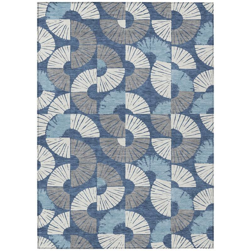 Machine Washable Indoor/ Outdoor Modern Jay Chantille Rug