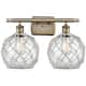Option Antique Brass / Clear Glass with White Rope