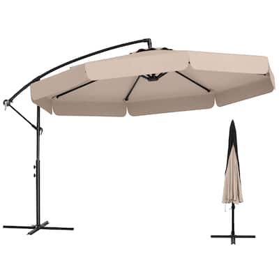 Costway 10 FT Offset Hanging Umbrella Patio Cantilever Umbrella with