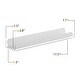 preview thumbnail 8 of 7, Wallniture Sedona Ledge Shelf Metal Bookshelf White Floating Shelves Kids Room Storage (Set of 3)