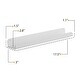 preview thumbnail 7 of 6, White Metal Floating Shelves for Nursery Decor, Kids Bookshelf (Set of 6)