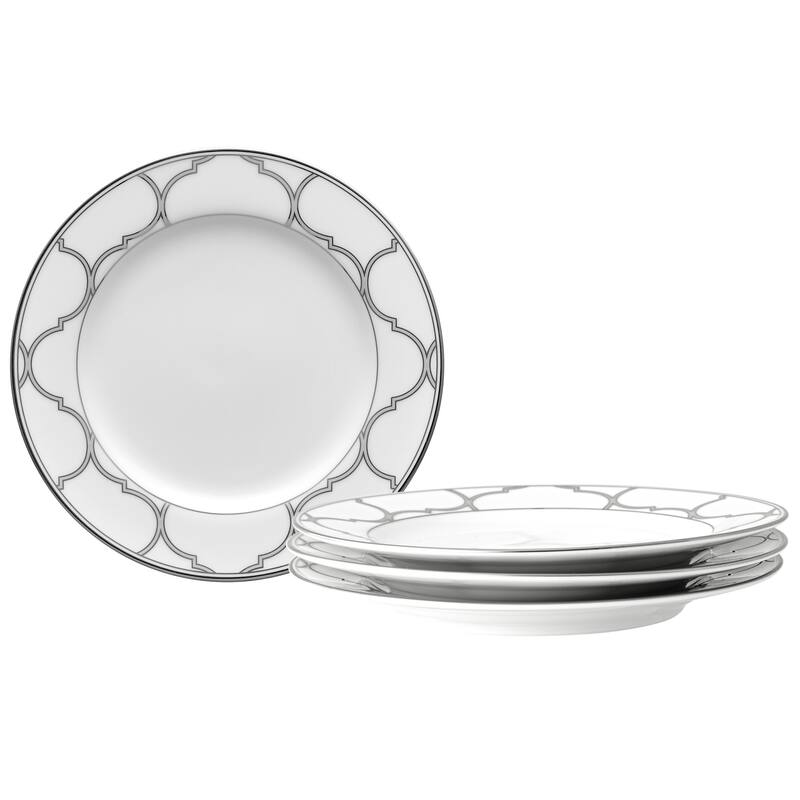 Noritake Eternal Palace Set Of 4 Bread & Butter/Appetizer Plates, 6-1/2" - Platinum