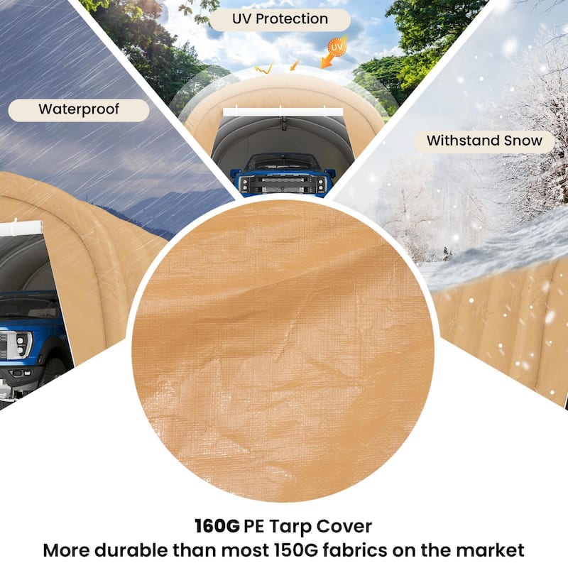 SUNBURY Heavy-Duty Carport,Portable Outdoor Canopy Garage
