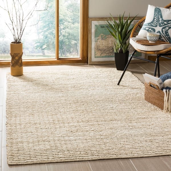 slide 2 of 16, SAFAVIEH Handmade Ivory Jute Area Rug 10' x 14' - Ivory