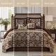 preview thumbnail 28 of 42, Nanshing Brie Silver and Black 7-Piece Comforter Set