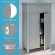 preview thumbnail 5 of 9, RiverRidge Somerset Two-Door Bathroom and Laundry Storage Cabinet with Drawer and Adjustable Shelf - Gray
