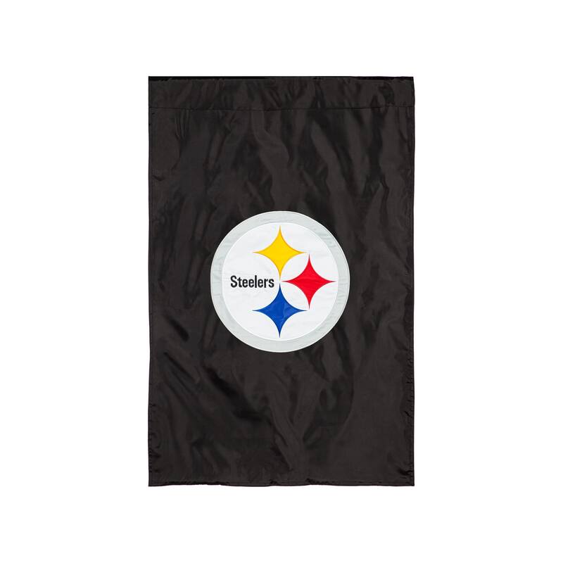Applique Flag, House Size, Pittsburgh Steelers