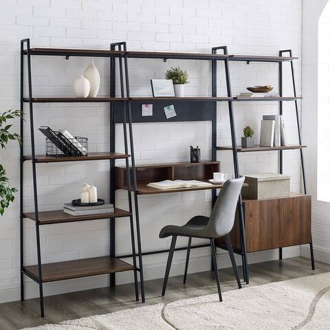 Middlebrook Lahuri 3-Piece Desk and Shelf Set
