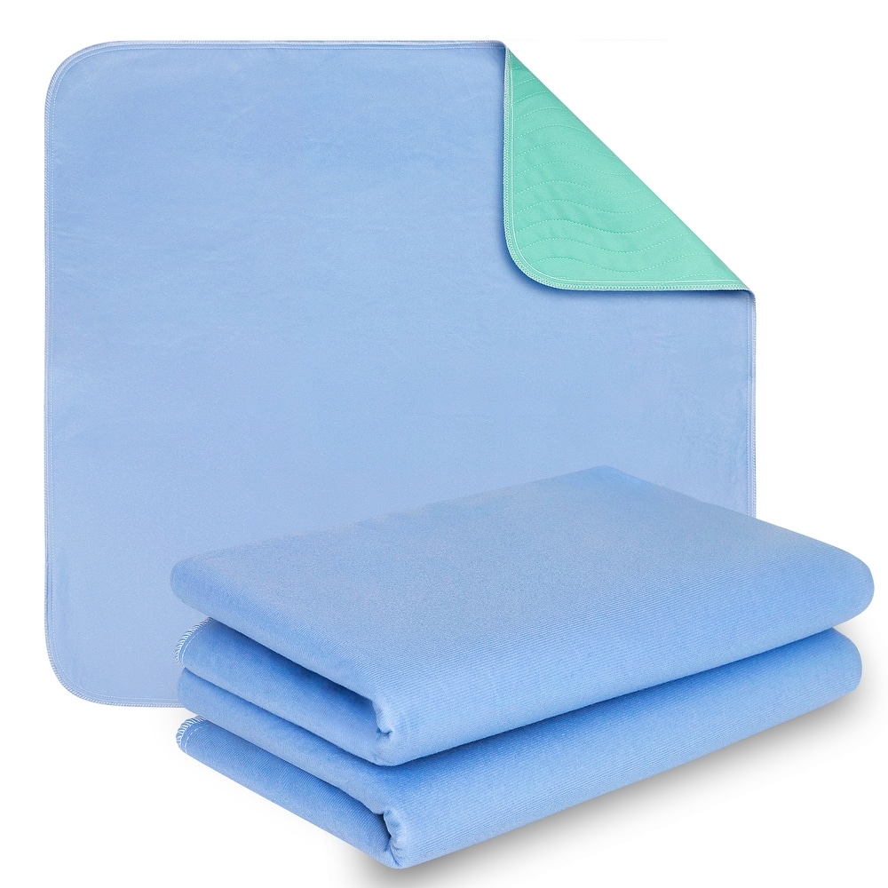 Empyrean Highly Aborbent Washable Waterproof Bed Pads - Blue