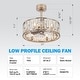 preview thumbnail 6 of 13, 20-In Nickel Caged Ceiling Fan with Light Remote(5-Blade)