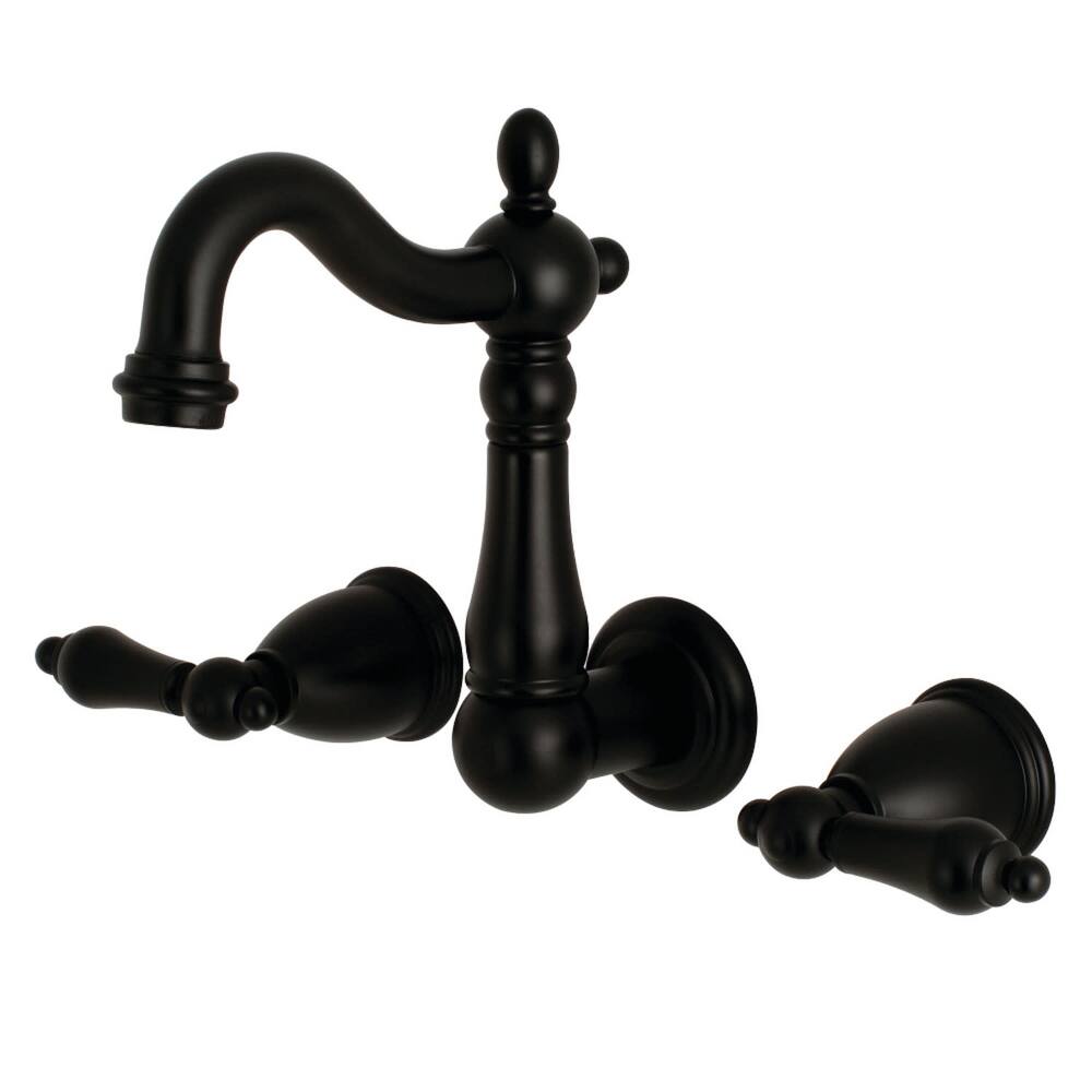 Kingston Brass Heritage 1.2 GPM Wall Mounted Bathroom Faucet with