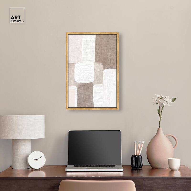 Stucco Squares I Canvas by Art Remedy