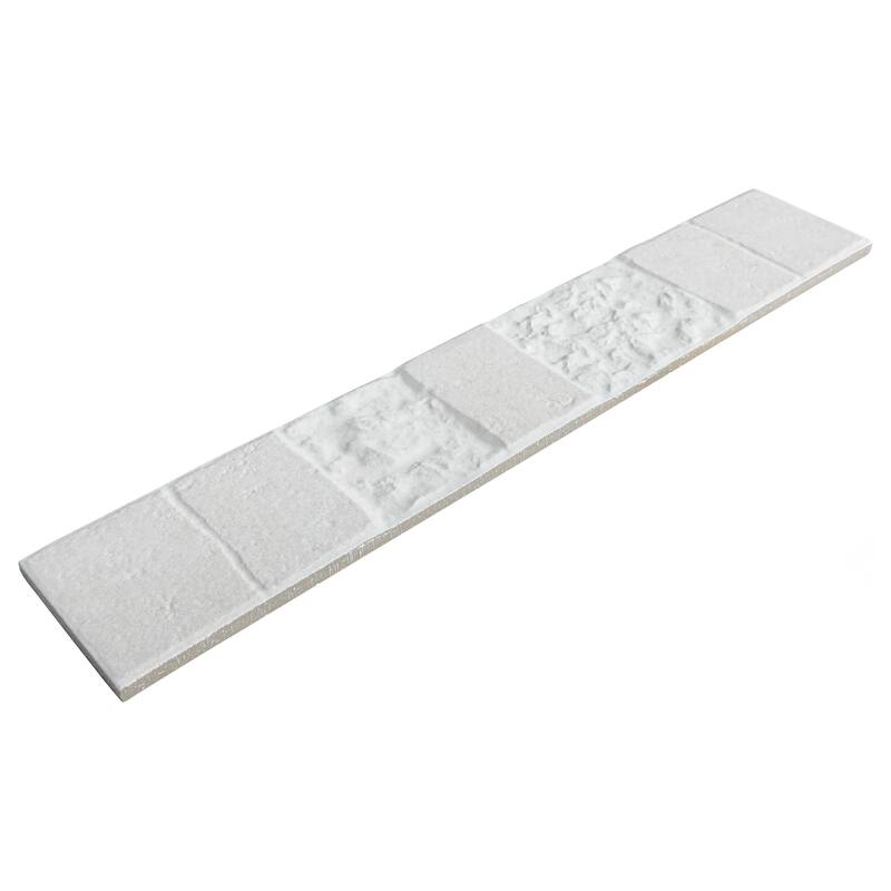 Merola Tile Blend White 3.25" x 17.5" Porcelain Wall Subway Tile