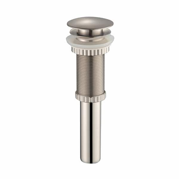 slide 1 of 71, KRAUS Pop-Up Drain for Vessel Bathroom sink Satin Nickel - 8 5/8" H x 2 5/8" DIA (model PU-10)