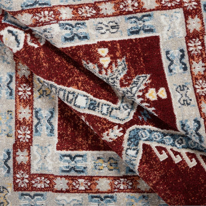 Everwash Treasure Saul Southwest Geometric Machine Washable Area Rug