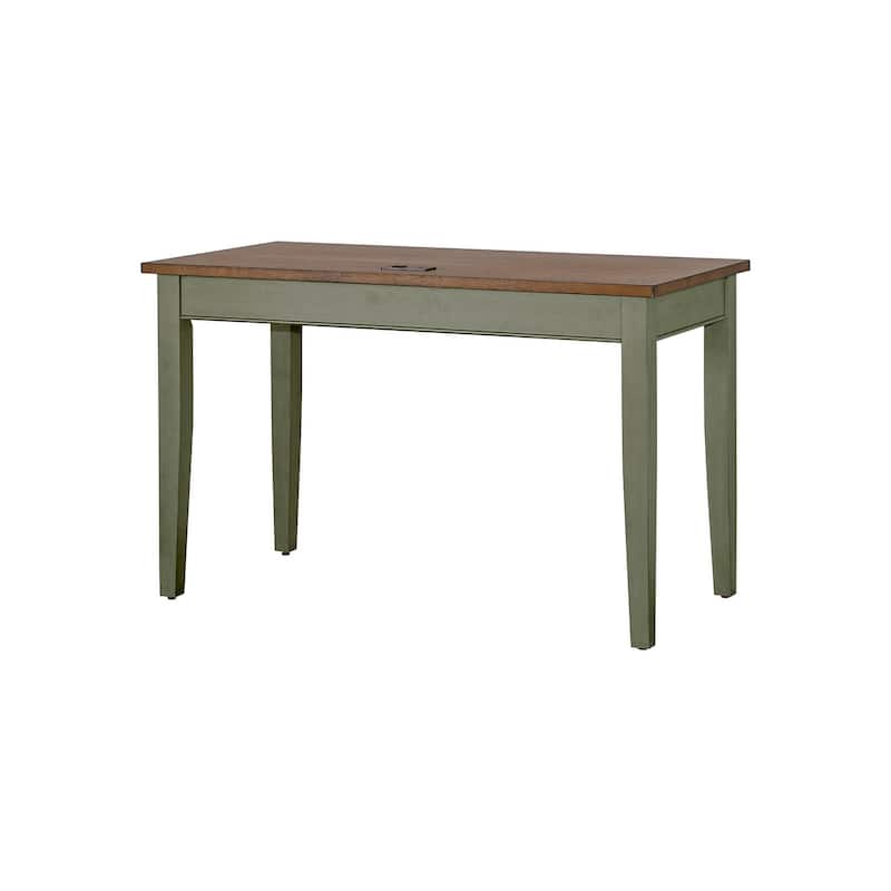 Farmhouse Wood Writing Desk, Writing Table, Office Desk, Blue