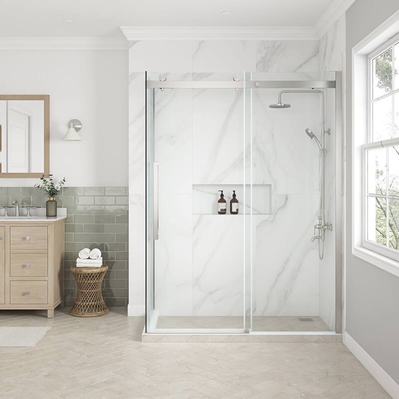 Miseno MSD-BELS60-15SKD Bel Soft-Close 78-3/4" High x 60-3/16" Wide x - Satin Nickel