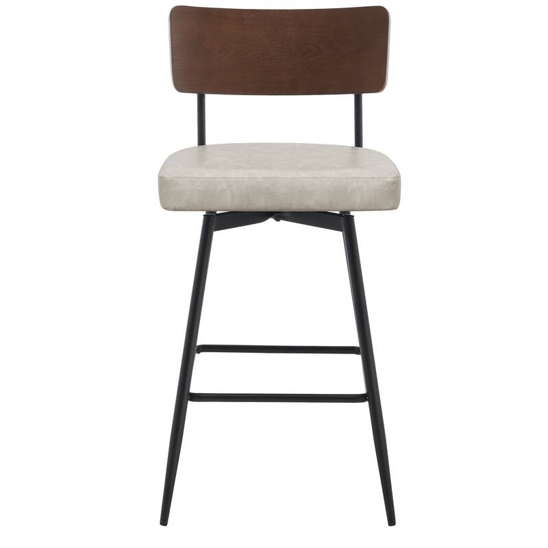26"/ 29" Faux Leather Swivel Counter/ Bar Stools Set of 2/3