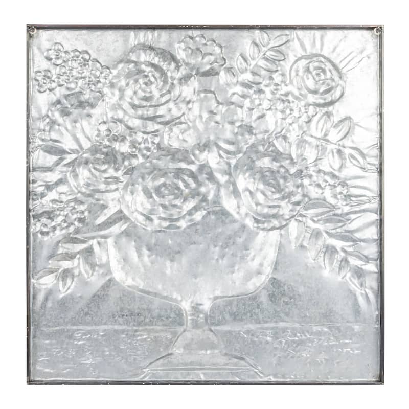 Metal Floral Bouquets Wall Décor - 36.25" x 36.25"