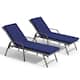 Option Chair-LightGrey&Cushion-NavyBlue