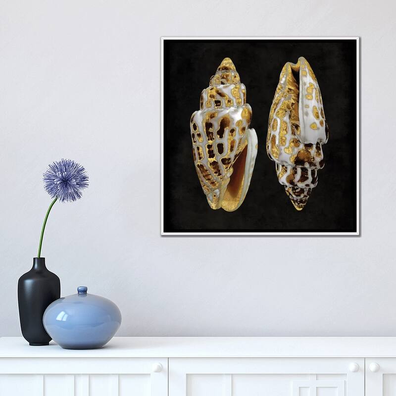 iCanvas "Golden Ocean Gems I" by Caroline Kelly Framed Canvas Print