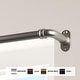 preview thumbnail 3 of 4, InStyleDesign 5/8 inch Blackout Curtain Rod 28-48 inches - Satin Nickel
