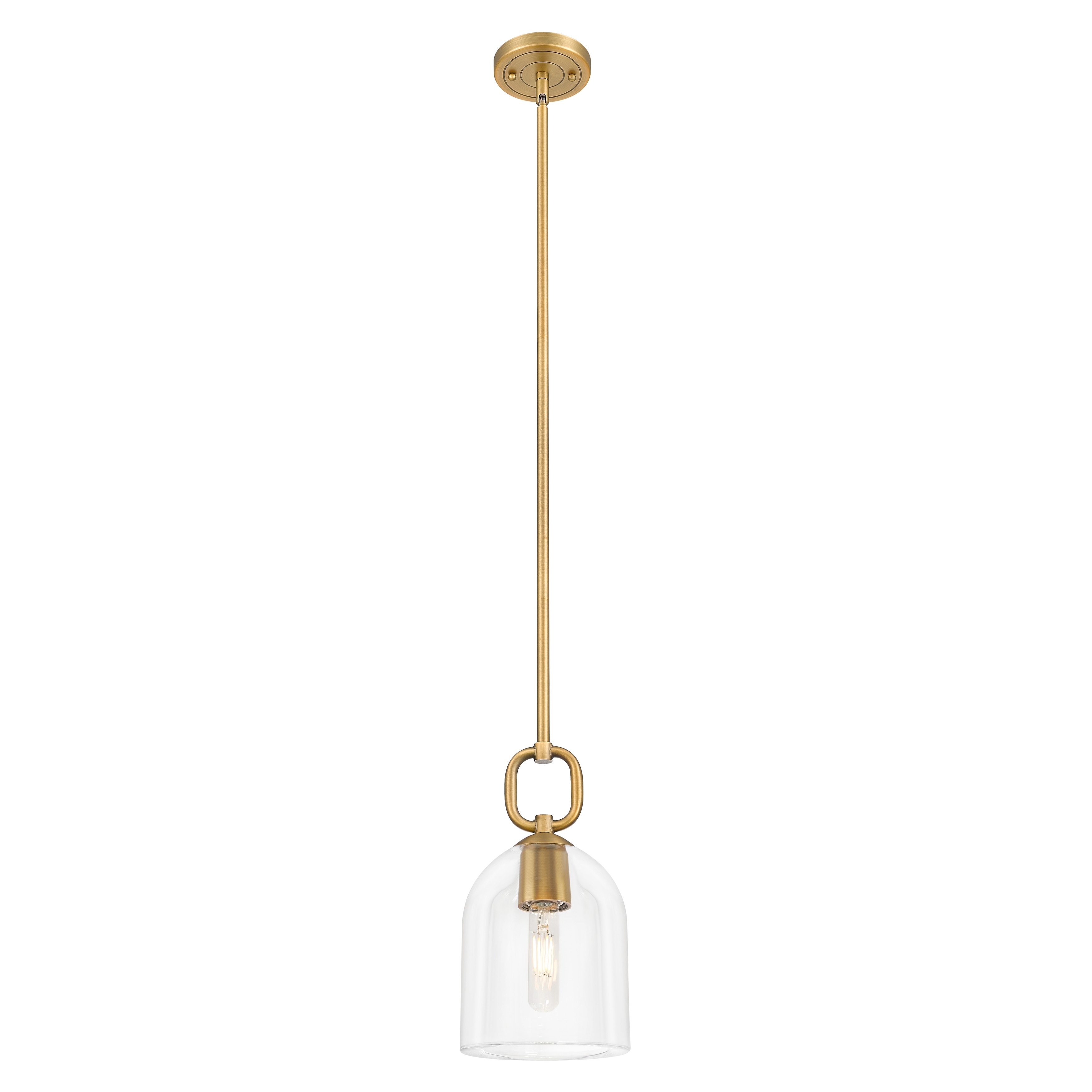 Innovations Lighting Downtown Urban - Hudson - 1 Light 6" Stem Hung Mini Pendant with Bell Shade