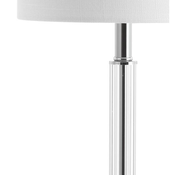 Shop Dana 19 5 Crystal Metal Led Table Lamp Set Clear By Jonathan Y Overstock 29044207