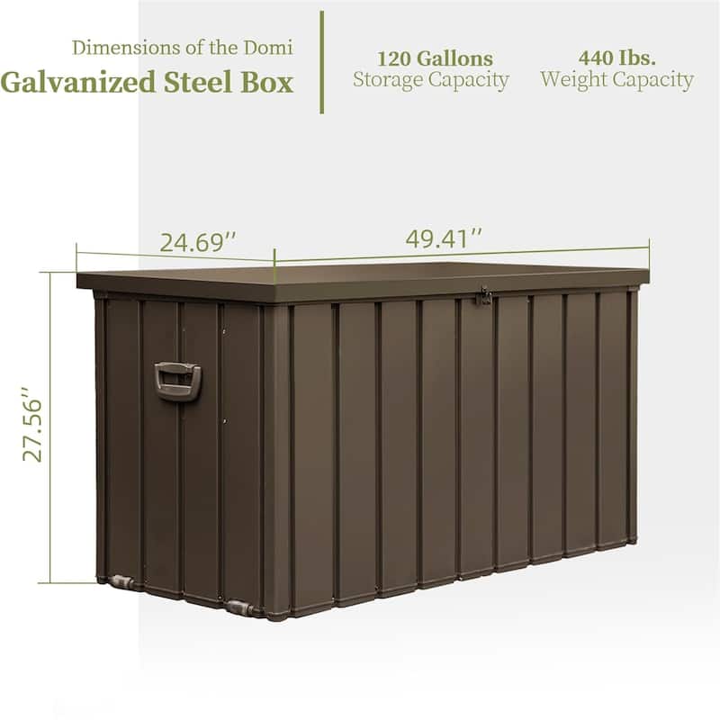 GDFStudio -Outdoor Benn Multi-Size Storage Deck Box - Waterproof, Lockable, and Durable for Patio Cushions, Garden Tools