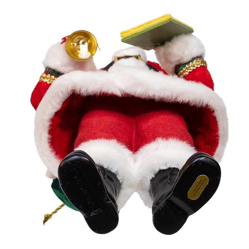 Kurt Adler 10.5" Fabriche Traditional Santa with December 25th Calendar