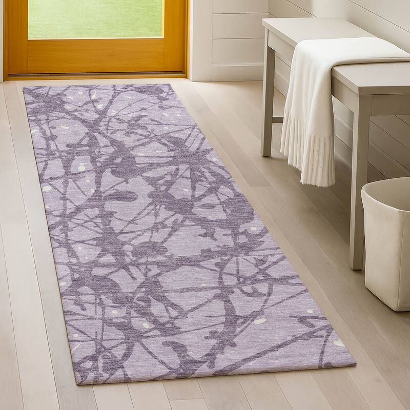 Machine Washable Indoor/ Outdoor Modern Campo Chantille Rug