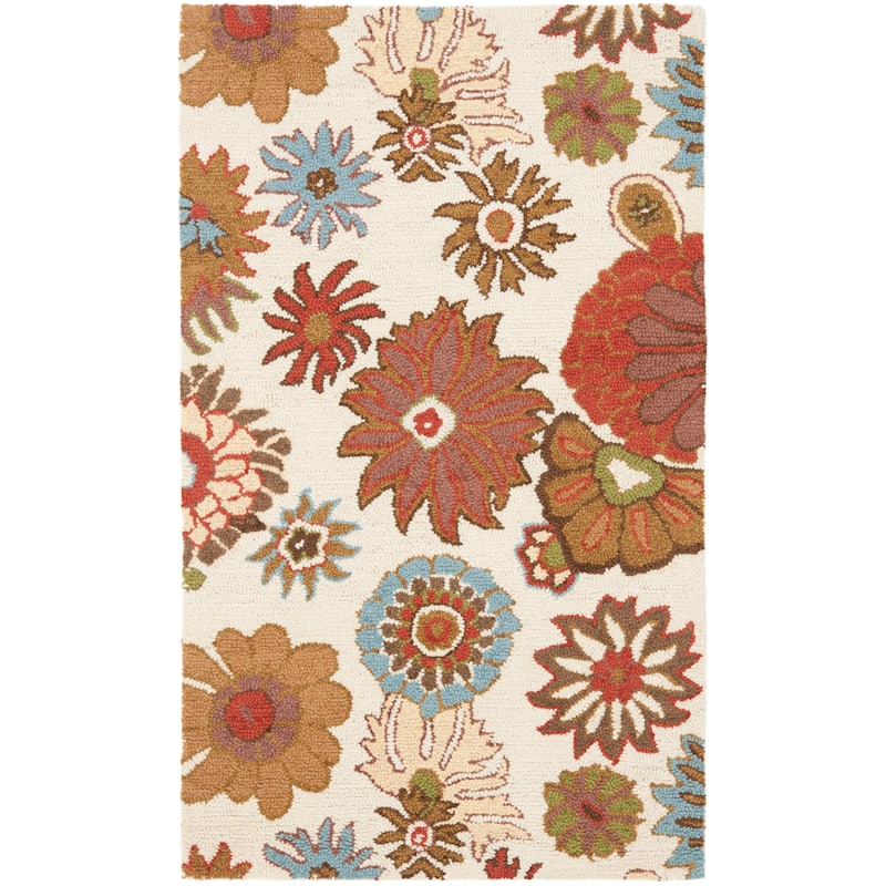 SAFAVIEH Handmade Blossom Arpita Modern Floral Wool Rug
