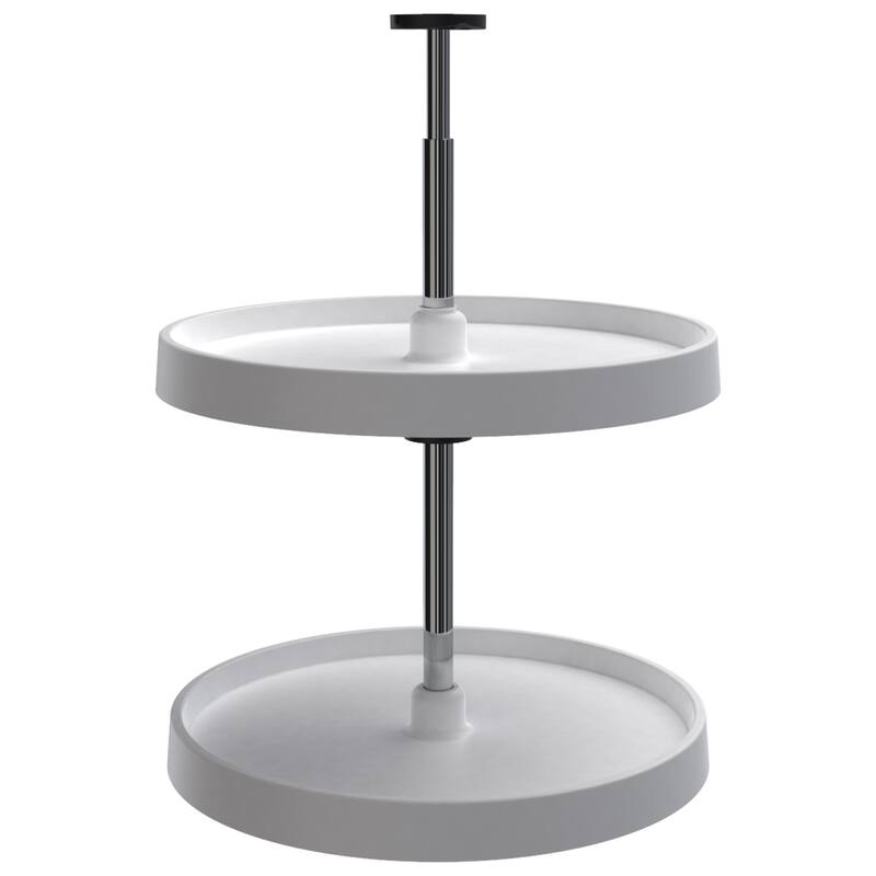 Rev-A-Shelf 20'' Lazy Susan Full-Circle Polymer 2-Shelf, White, 3072-20-11-52 - 18 Inch