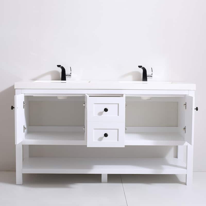 Winslow 60" Double Bathroom Vanity Set