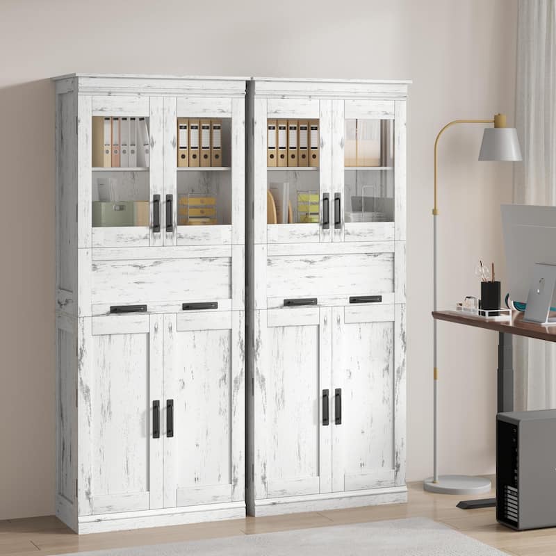 Bathroom Cabinet Kitchen Pantry Cabinet with Doors and Adjustable Shelf