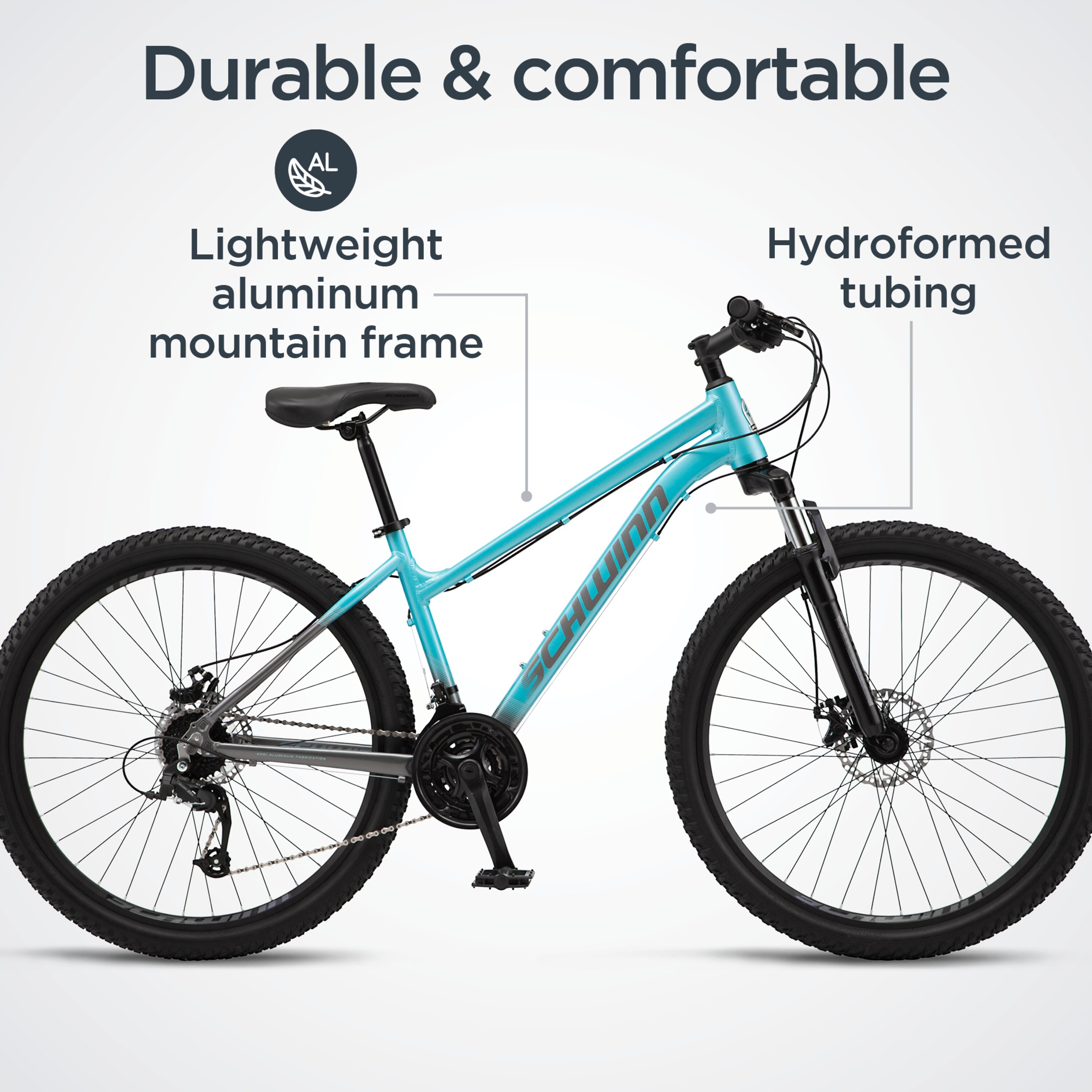 Comp Mountain Bicycle 21 Speeds 27.5 In. Wheels Women s Style Blue