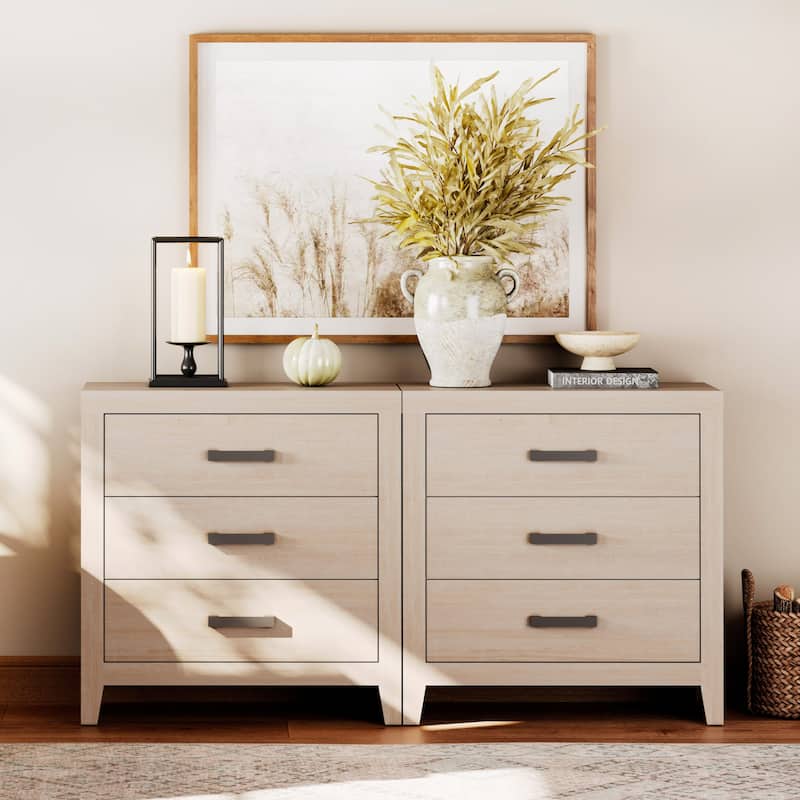 WAMPAT Farmhouse TV Stand, Modern Wood Media Console, Rustic Entertainment Center with Storage for Living Room, Bedroom