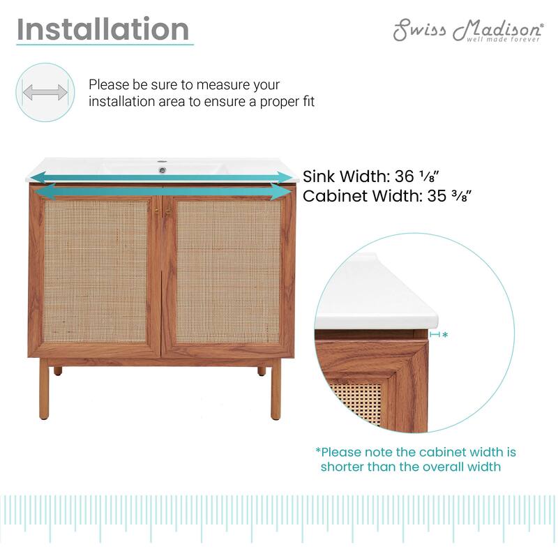 Classe Bathroom Vanity in Oak