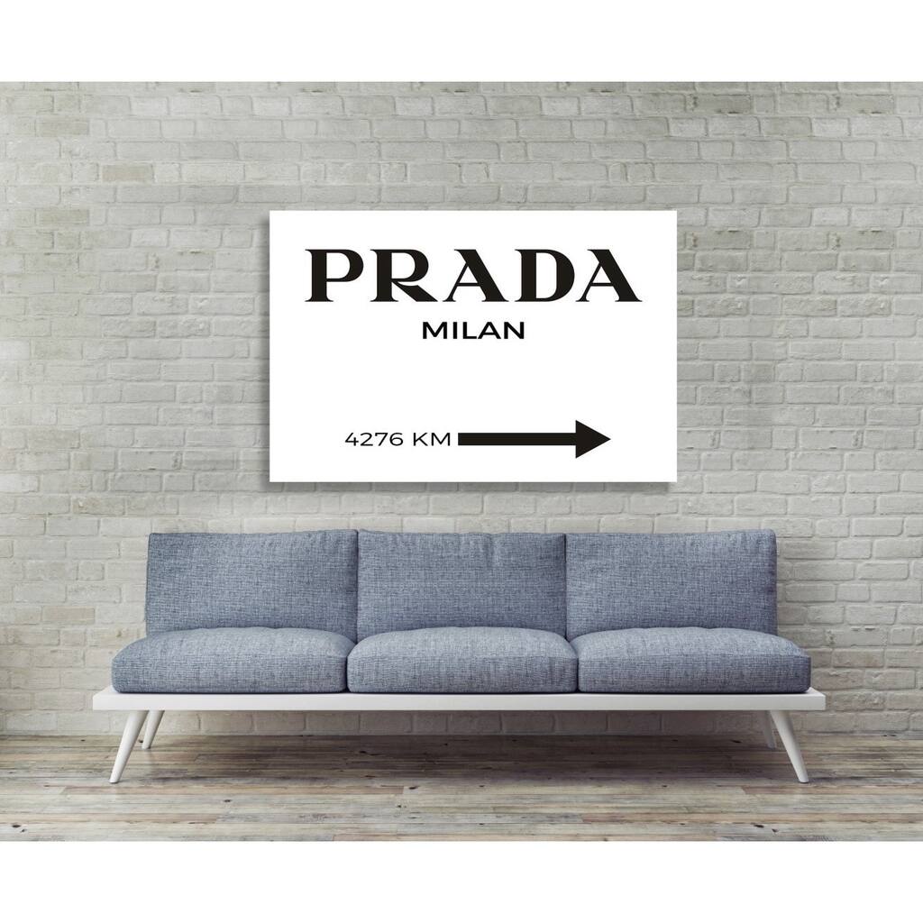 Oliver Gal 'Milan Minimalist' Fashion and Glam Wall Art Canvas Print - Black, White