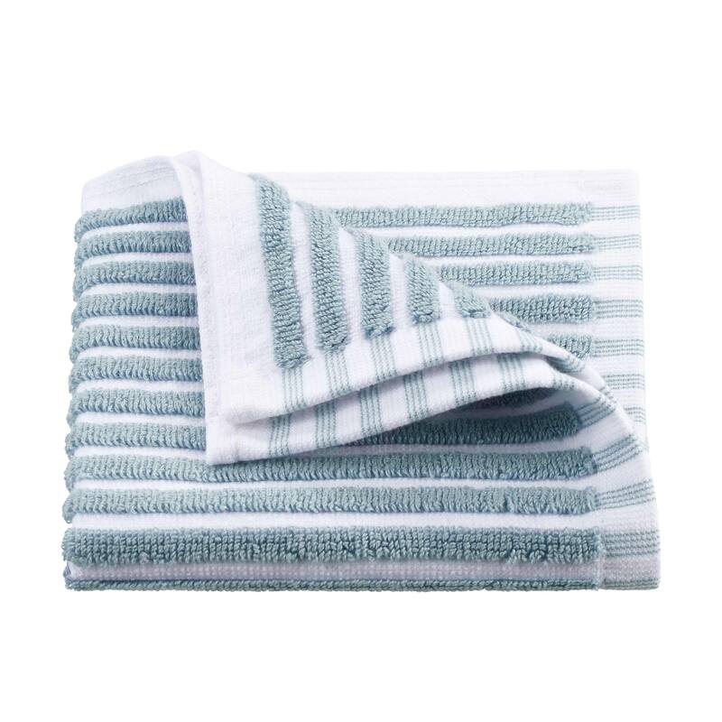 Martex Sculpted Stripe Tan Bath Towel