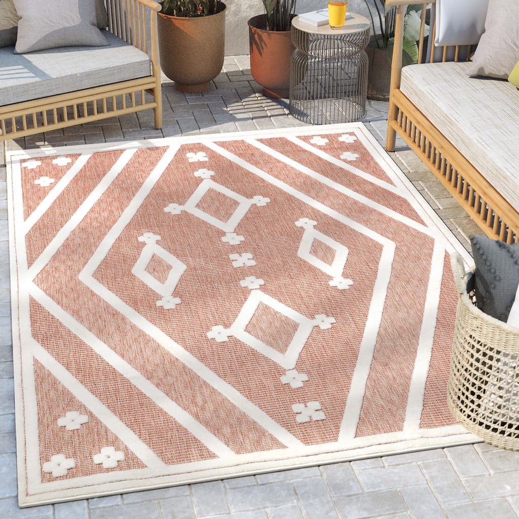 Well Woven Sila Mali Moroccan Tribal Indoor Outdoor Area Rug