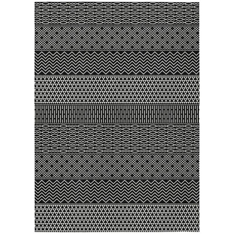 HomeRoots Chevron Modern Rectangle Outdoor Rug