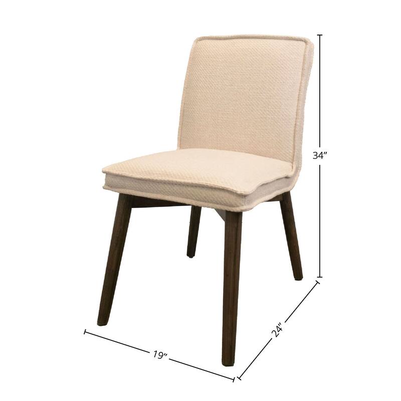 Magnolia Upholstered Oak Dining Chair (Set of 2)