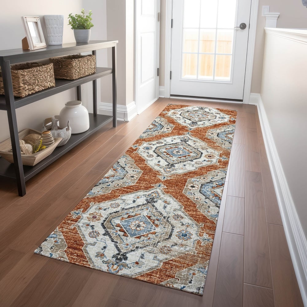 Premium Washable Super Soft Boho Heriz Mayfield Rug