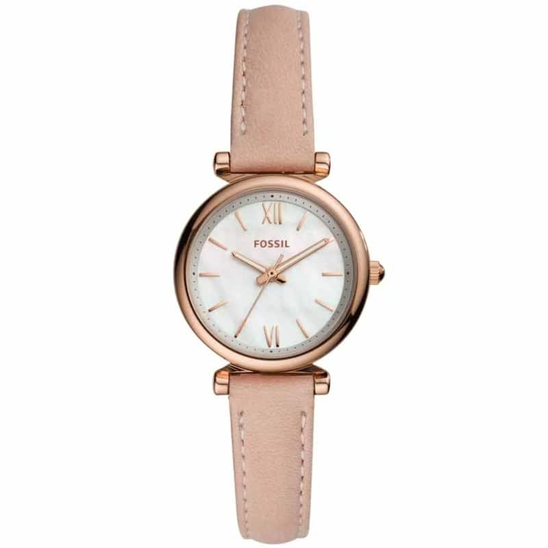 Fossil Women's Carlie Mini White MOP Dial Watch - ES4699 - Mother of Pearl - One Size