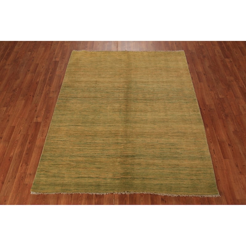 Gabbeh Modern Oriental Rug Handmade Bedroom Wool Carpet - 5'0" x 6'4"