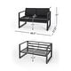 preview thumbnail 5 of 40, Navan Outdoor 4-piece Conversation Set by Christopher Knight Home