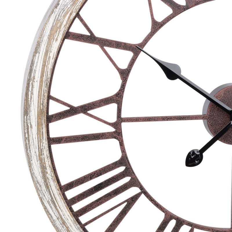 Calista Round Modern Farmhouse Wall Clock - 23.5"H x 23.5"W x 2.25"D